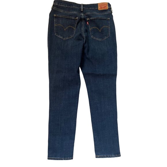 Levi's 721 High Rise Skinny Blue Jeans Women's Size 31 Dark Wash Denim - Picture 1 of 7